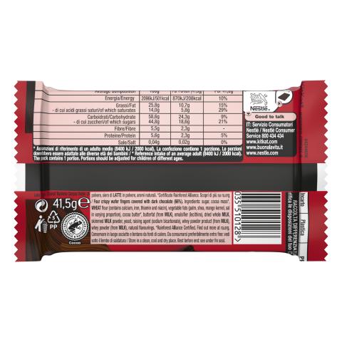KITKAT 4F Dark Chocolate Wrapper 24x41.5g