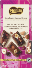 NESTLÉ NSS Tablet Milk Chocolate, Raisins, Hazelnut & Almonds Wrapper 15x170g