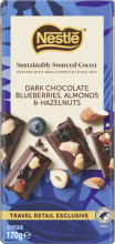 NESTLÉ NSS Tablet Dark Chocolate, Blueberry Hazelnuts & Almonds Wrapper 15x170g